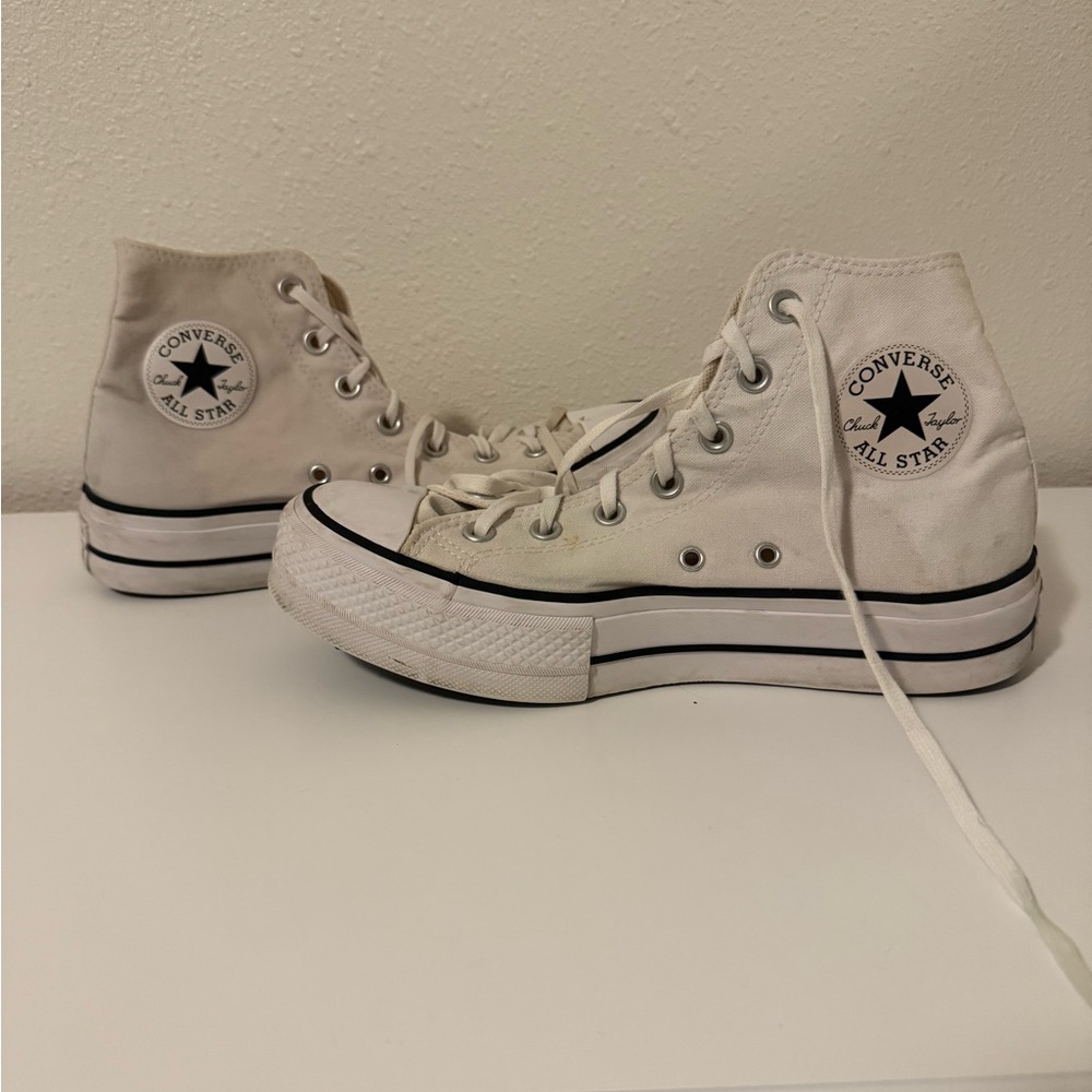 Converse All Star White Canvas High-Tops